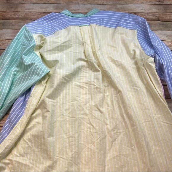 Polo Ralph Lauren Oxford Stripe Fun Shirt Multicolor 3XB - Picture 3 of 6